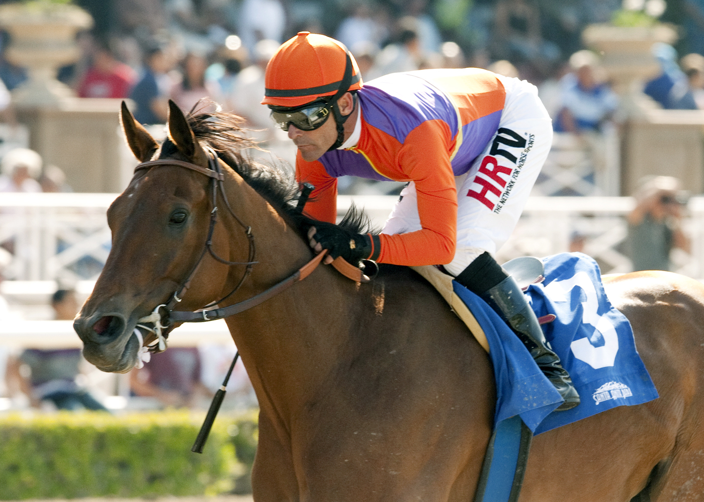 Beholder wins the Santa Lucia Stakes