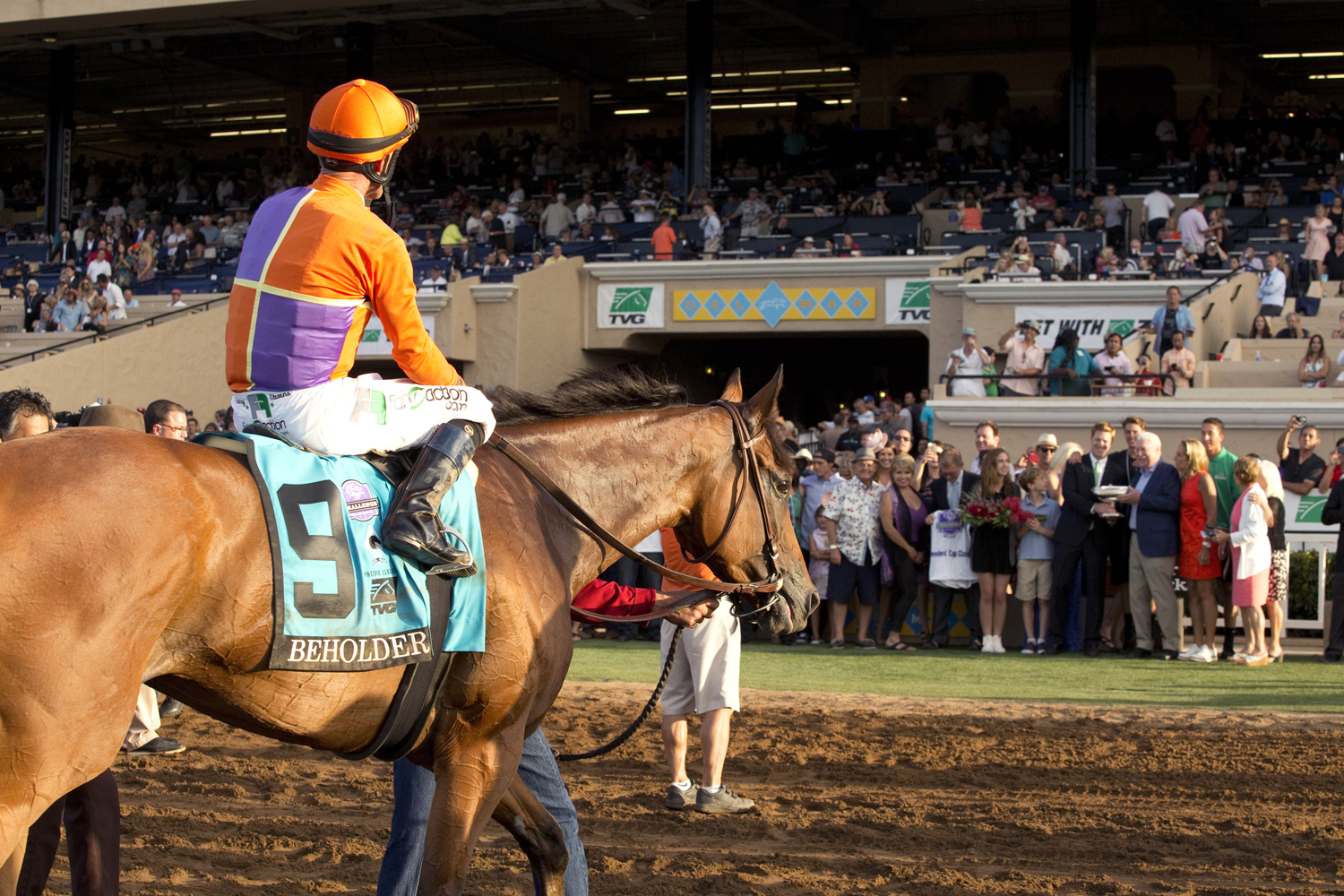 Beholder after winning the Pacific Classic