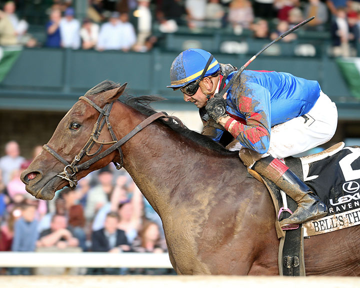 Bell's the One wins the 2019 Raven Run Stakes at Keeneland
