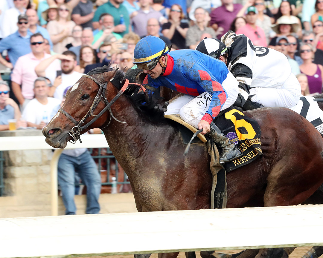 Bell's the One wins the 2021 Thoroughbred Club of America Stakes at Keeneland