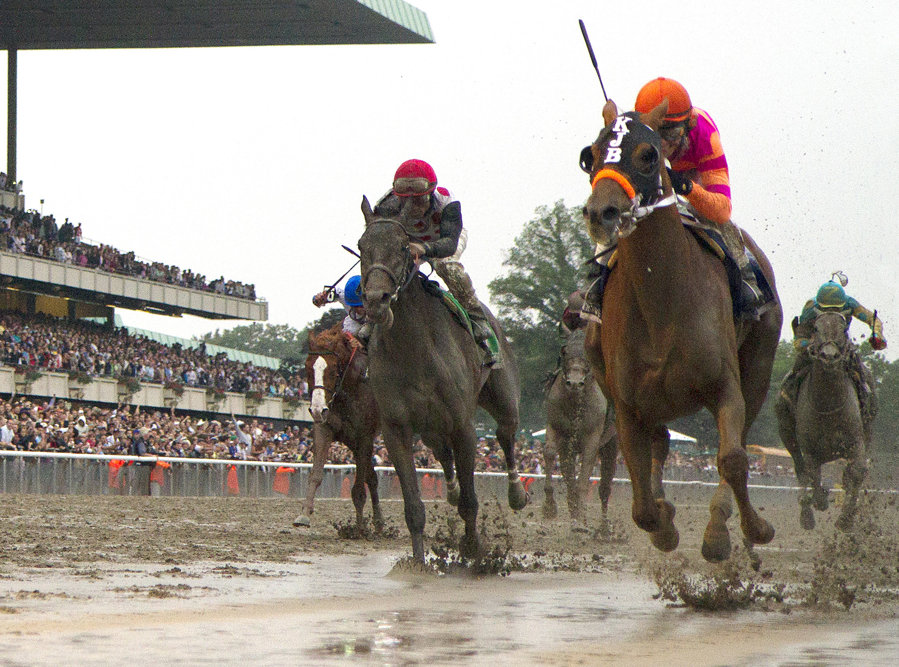 Ruler On Ice - Belmont Stakes under rail
