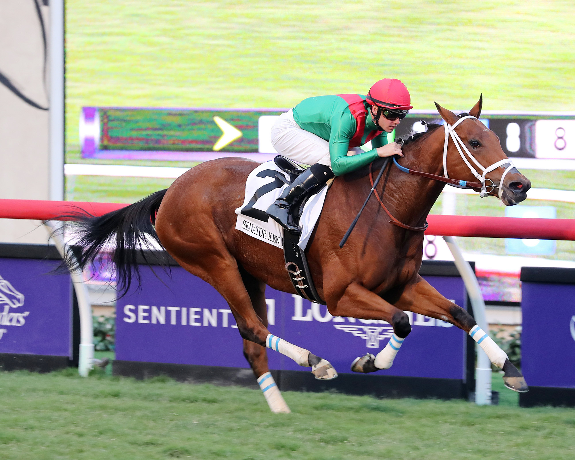 Belvoir Bay wins the 2017 Sen. Ken Maddy Stakes