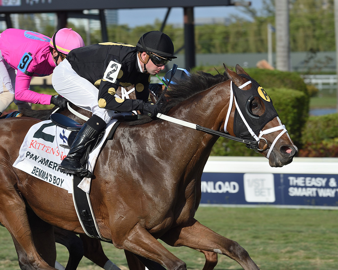 Bemma's Boy wins the 2020 Pan American Stakes at Gulfstream