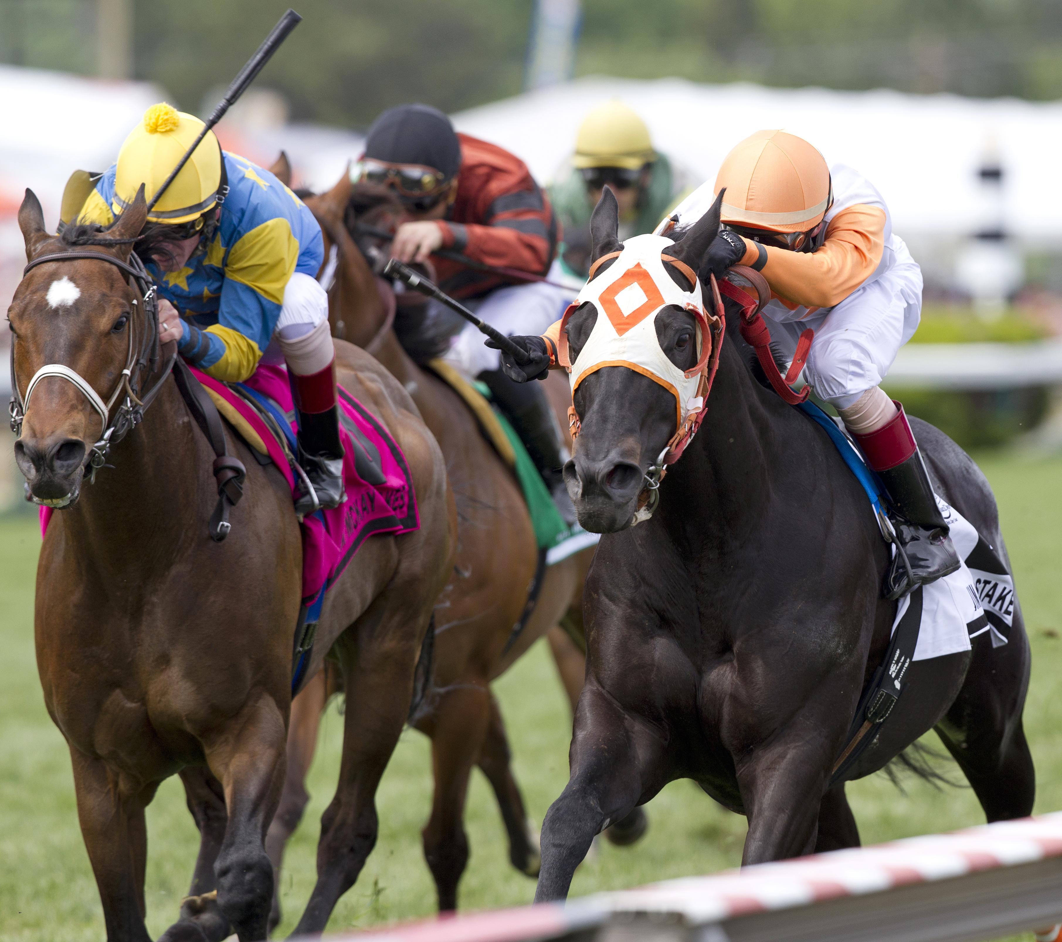 Ben's Cat beats Spring to the Sky in the Jim McKay Turf Sprint