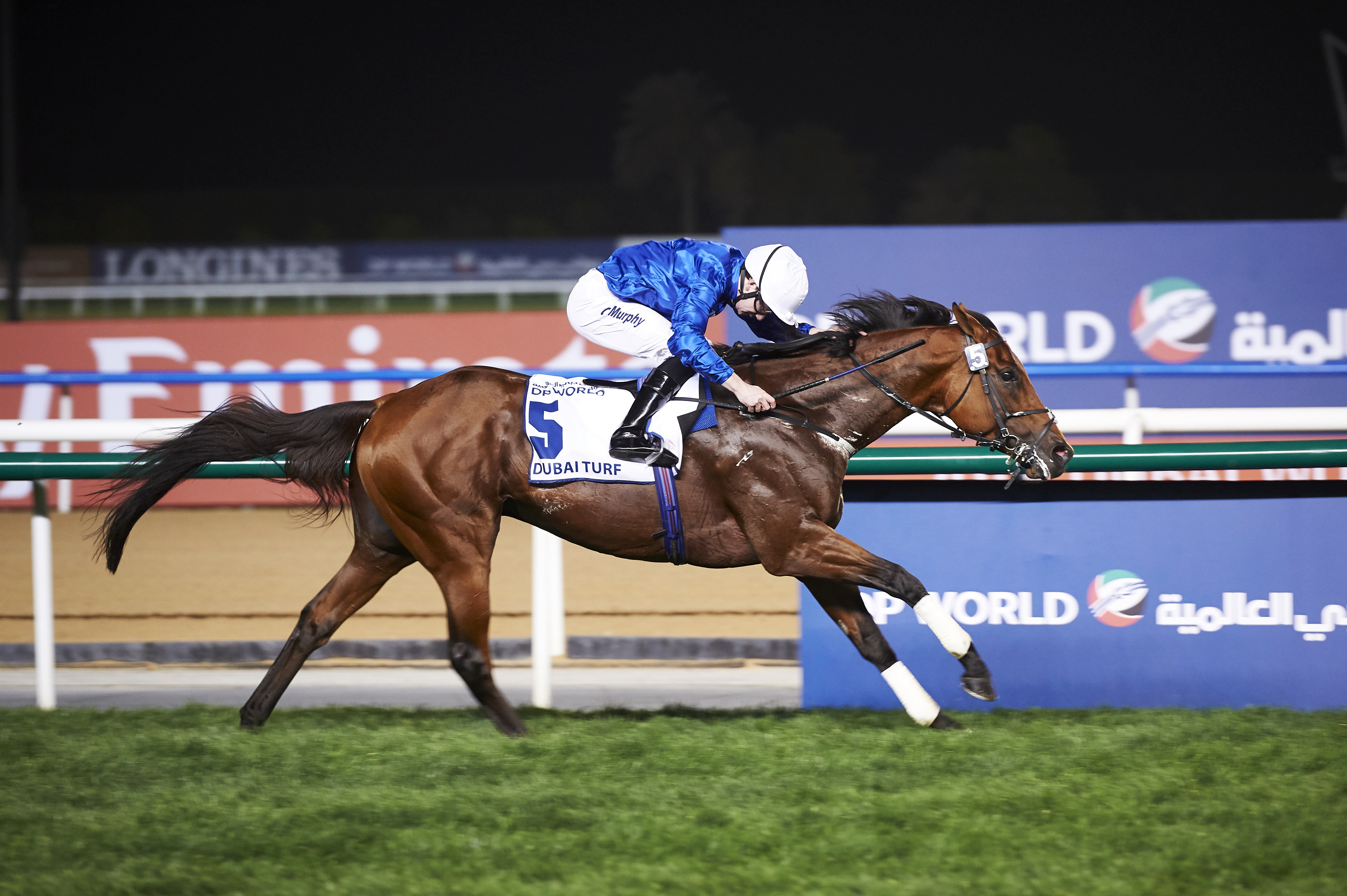 Benbatl wins the 2018 Dubai Turf