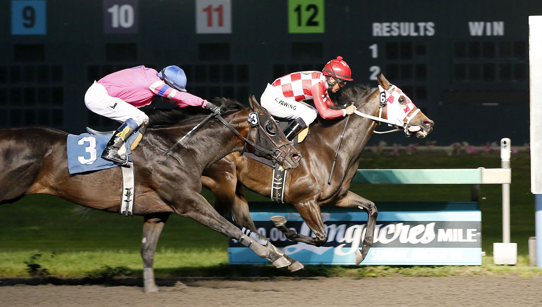 Party Pooper finishes second in a claiming race