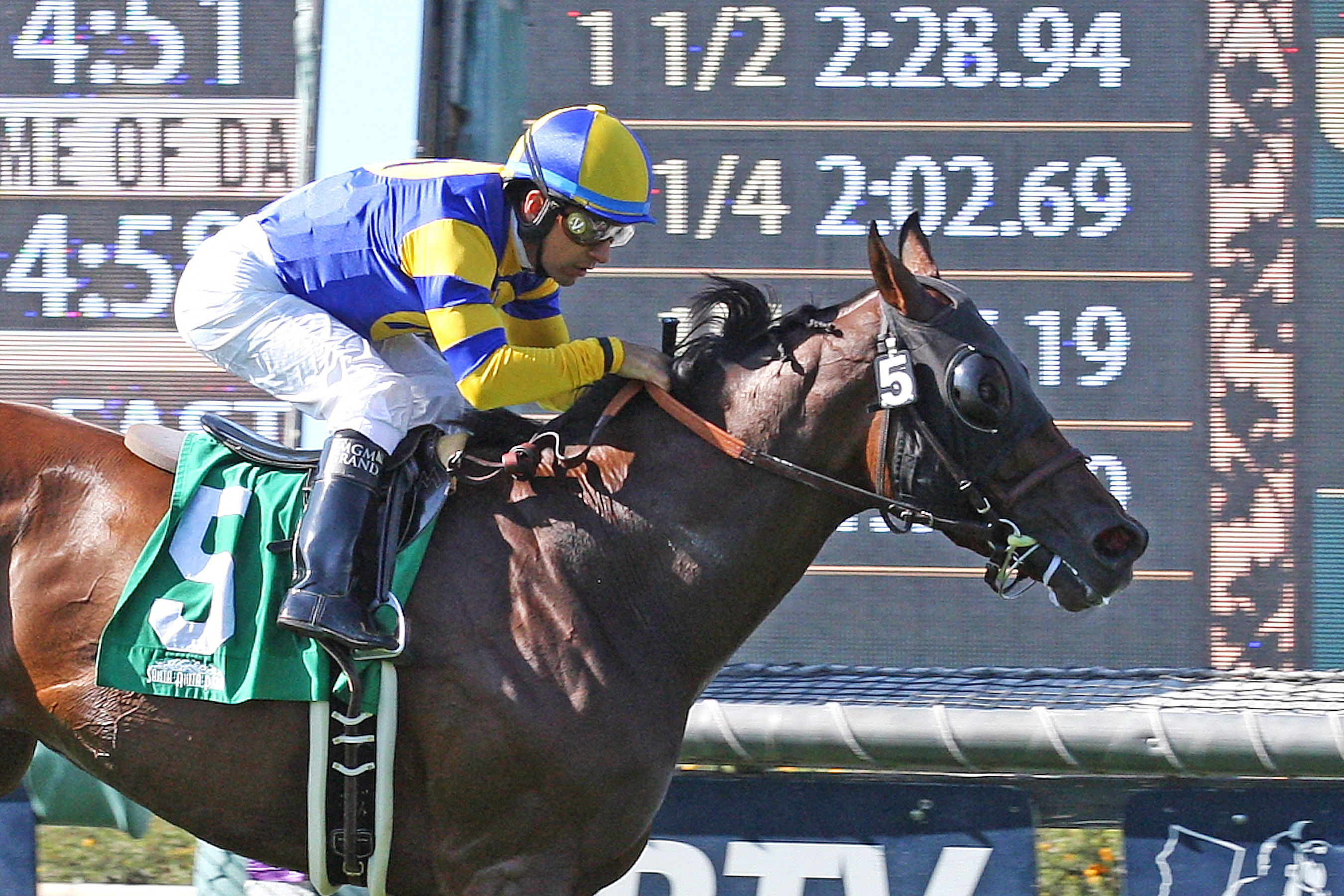 Big Kick wins the San Juan Capistrano