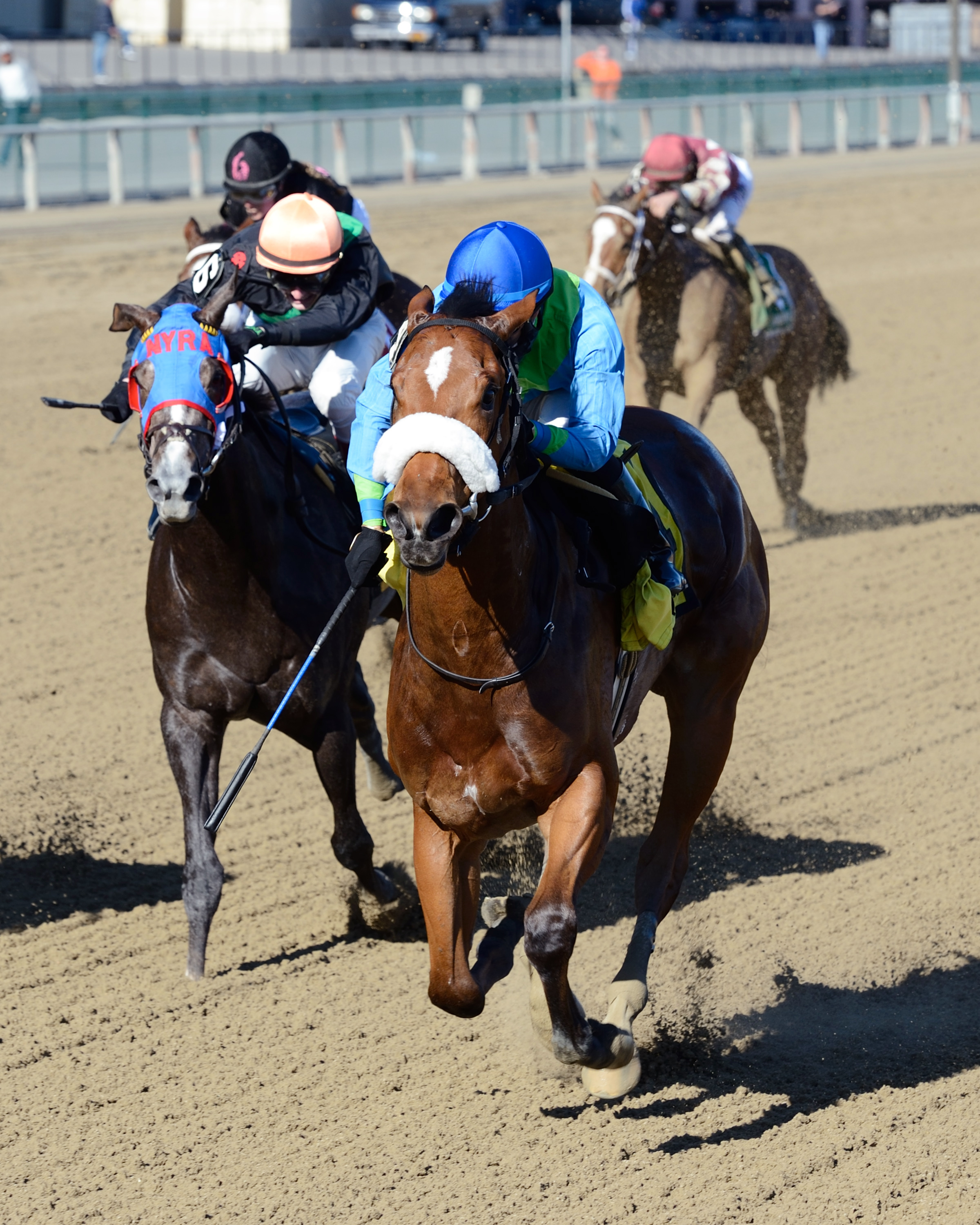 Big World wins the Tempted Stakes