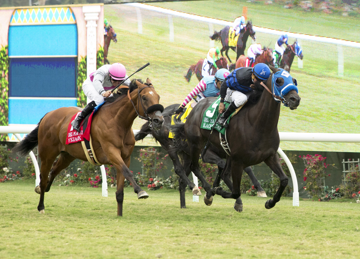 Blackjackcat wins the 2017 Del Mar Mile