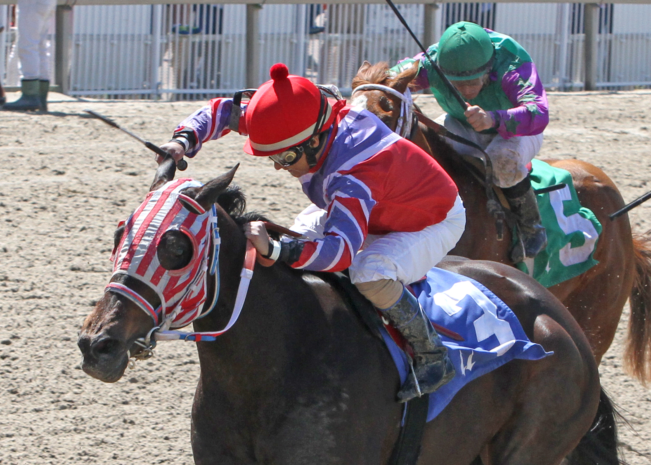 Blading Wildcat, jockey John Jacinto, Crescent City Oaks