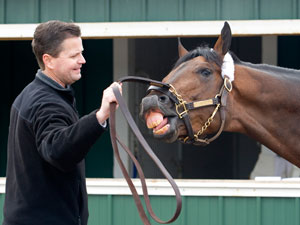 Blame and trainer Al Stall Jr.