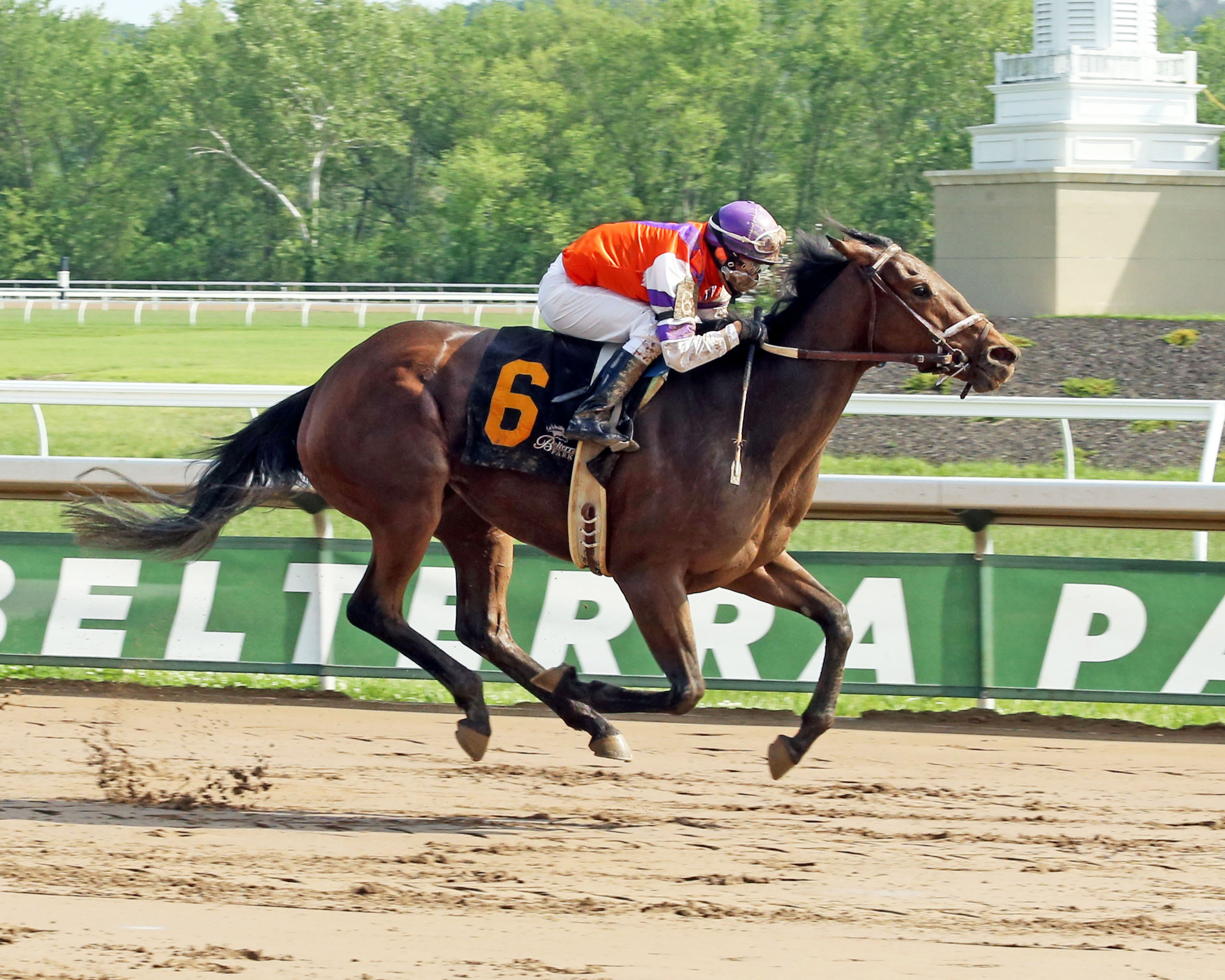 Bold Cait wins the Tomboy Stakes