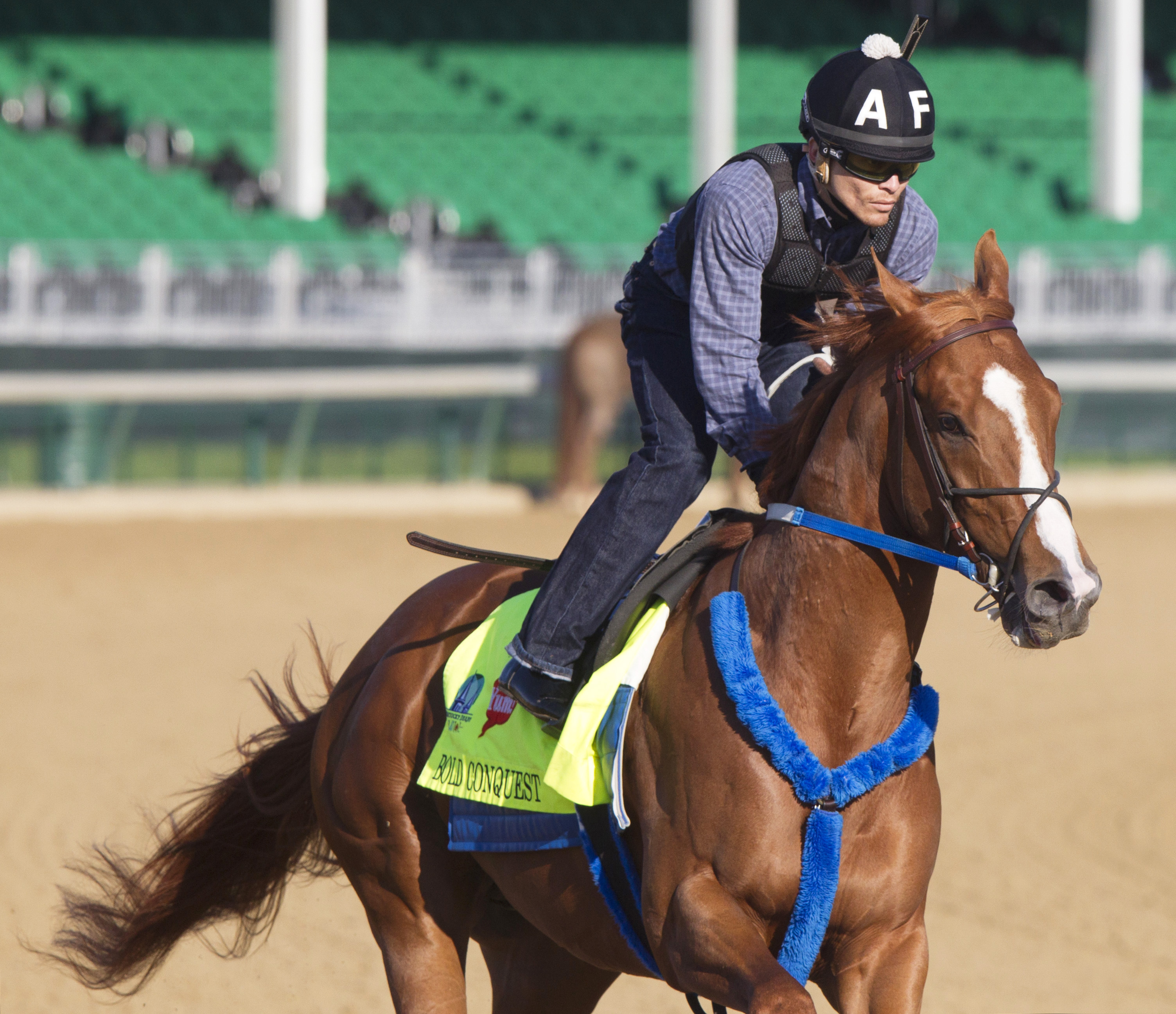 Bold Conquest trains at Churchill Downs on April 27