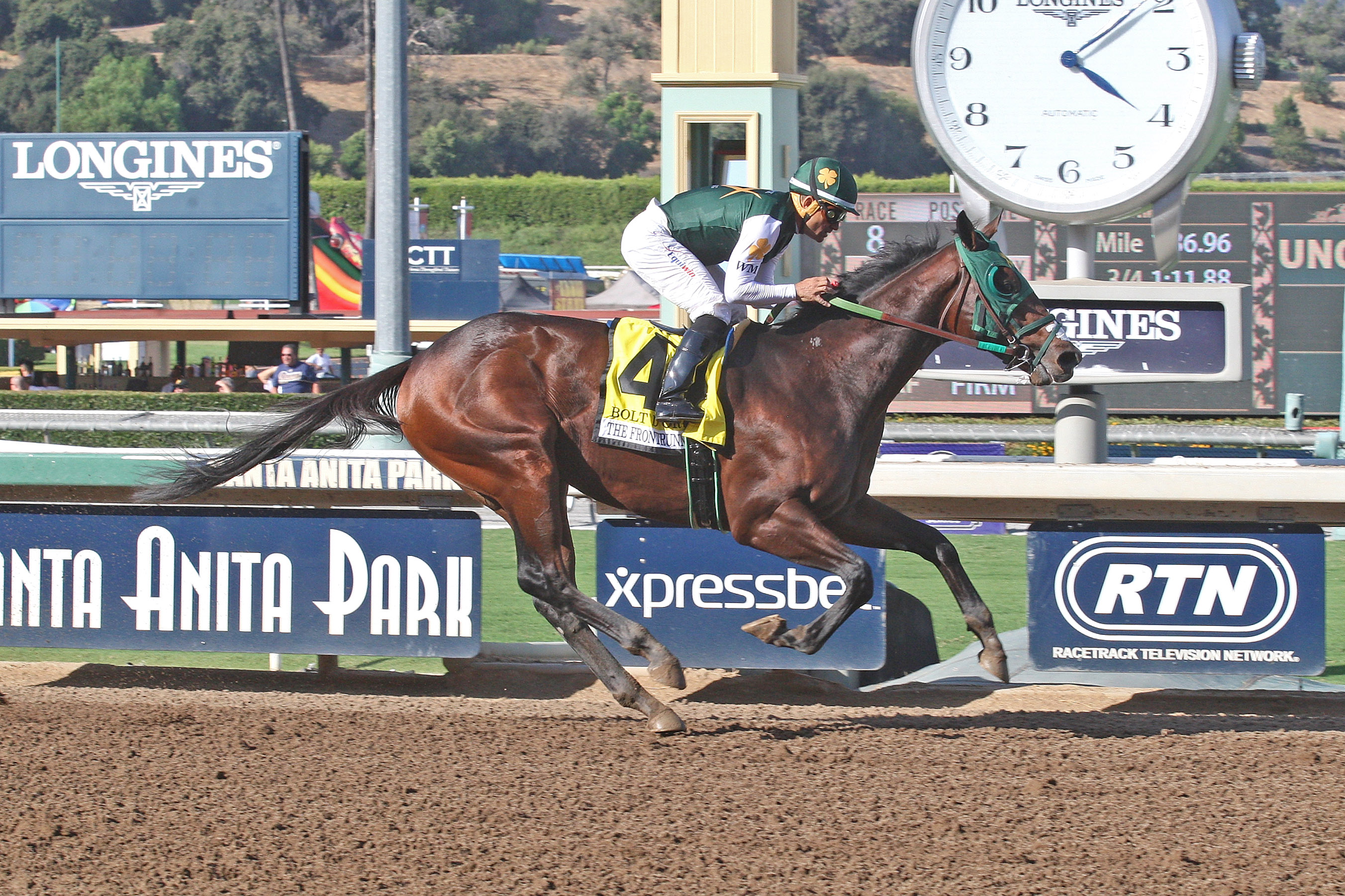 Bolt d'Oro wins the 2017 FrontRunner Stakes
