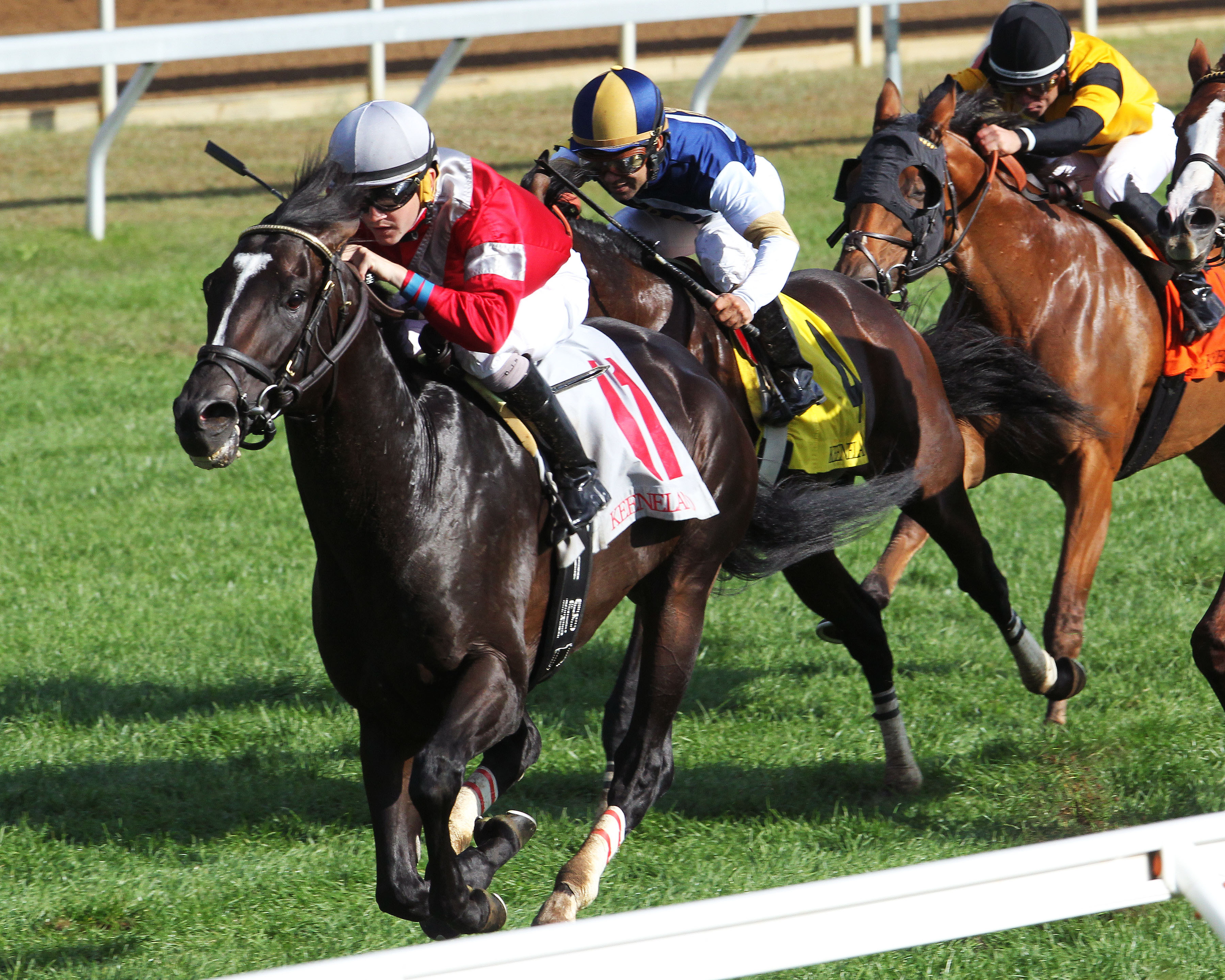Bondurant wins an October allowance race at Keeneland