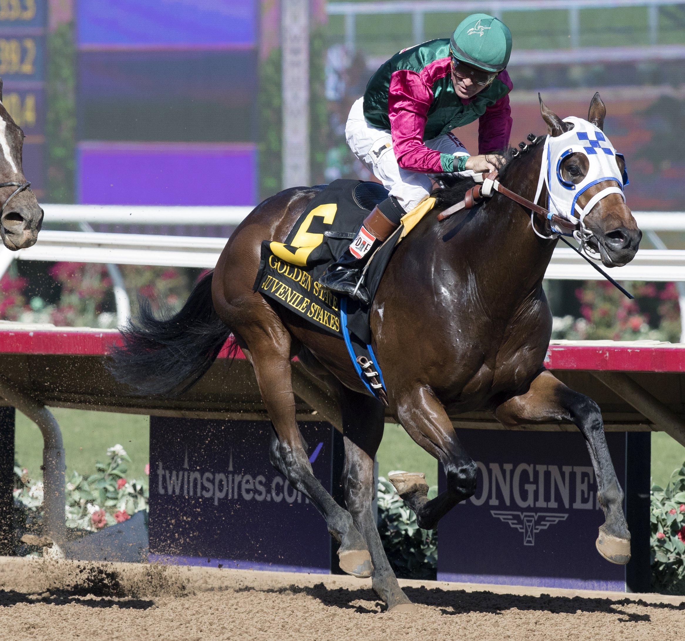 Bookies Luck wins the 2017 Golden State Juvenile Stakes