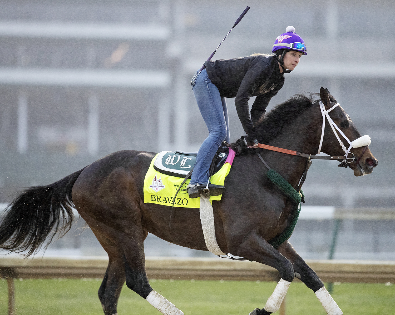 Bravazo trains at Churchill on April 24