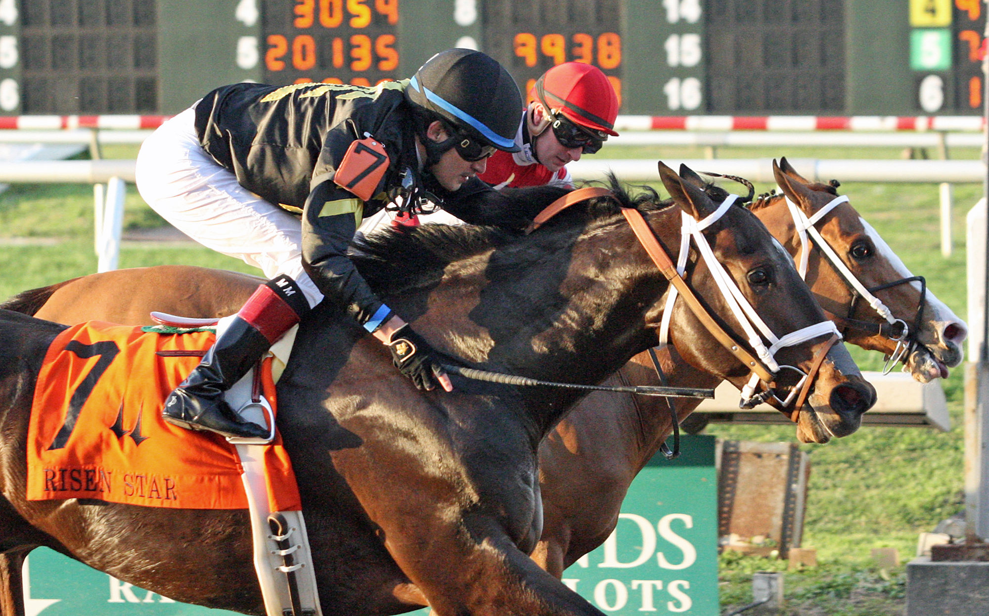 Bravazo wins the 2018 Risen Star Stakes