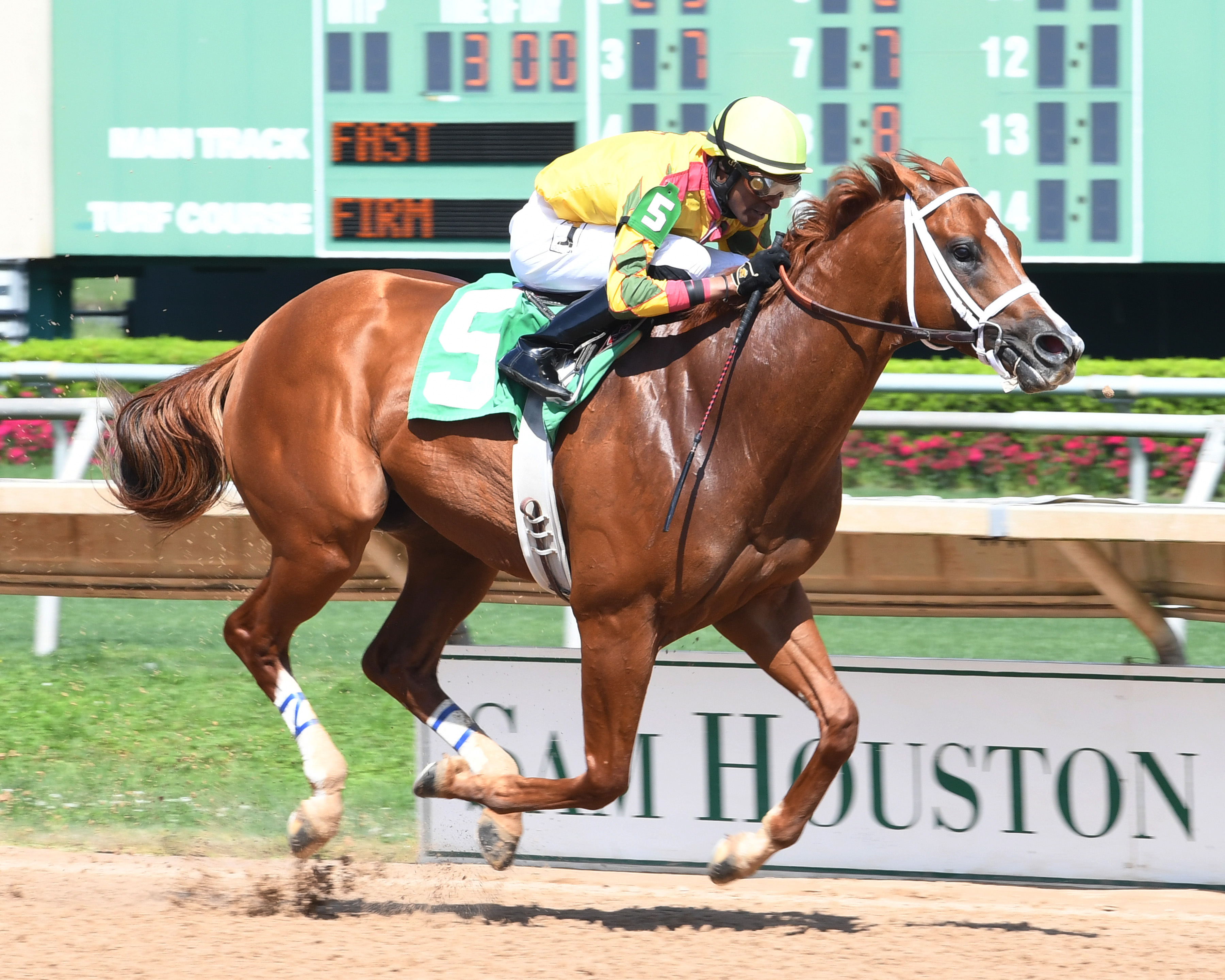 Bravura wins the Spirit of Texas Stakes