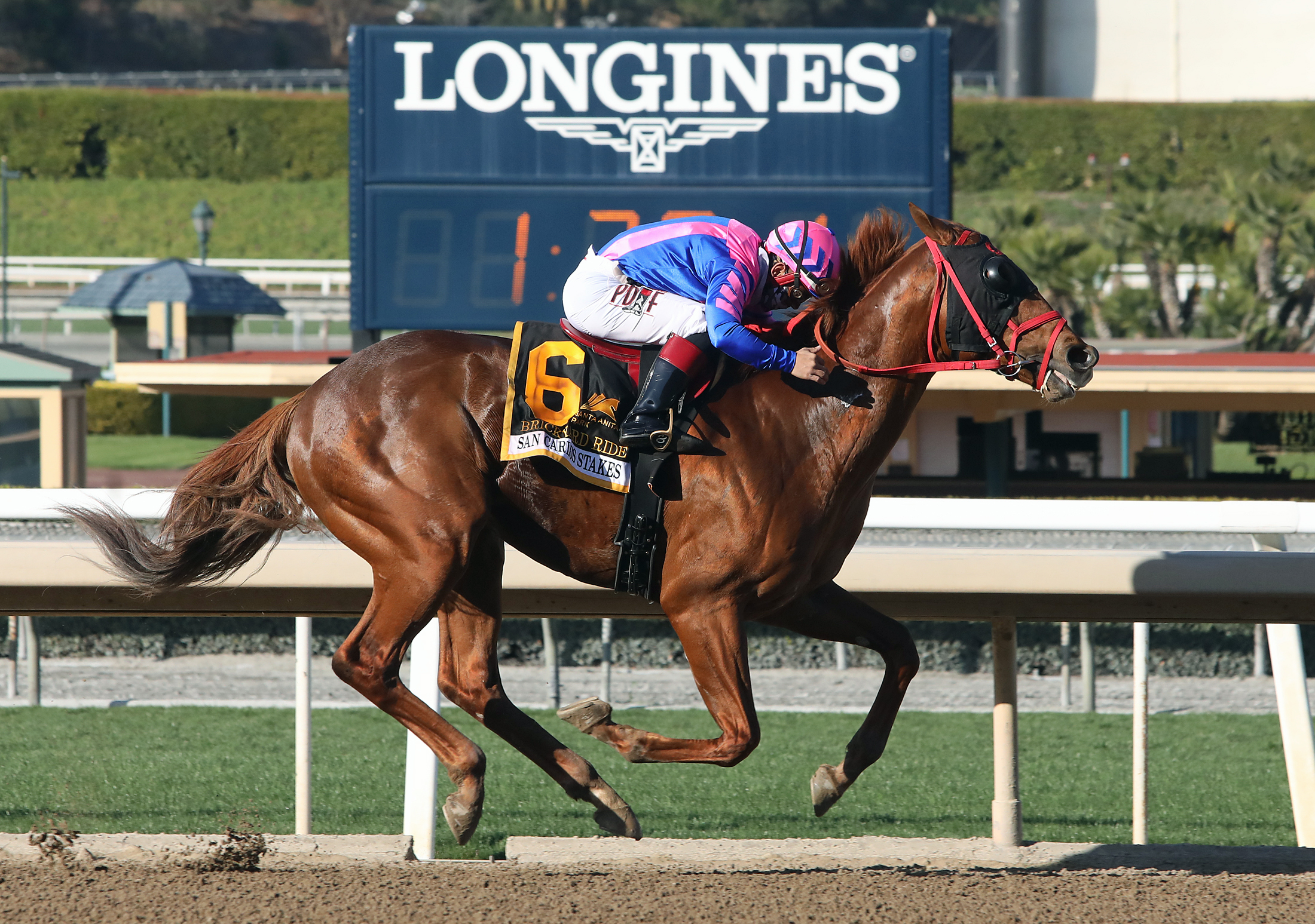 Brickyard Ride wins San Carlos Stakes 3-6-2021