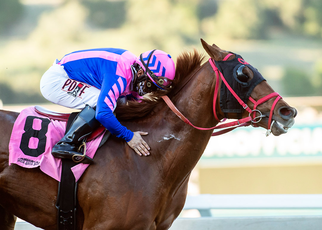 Brickyard Ride wins the 2021 California Cup Sprint at Santa Anita