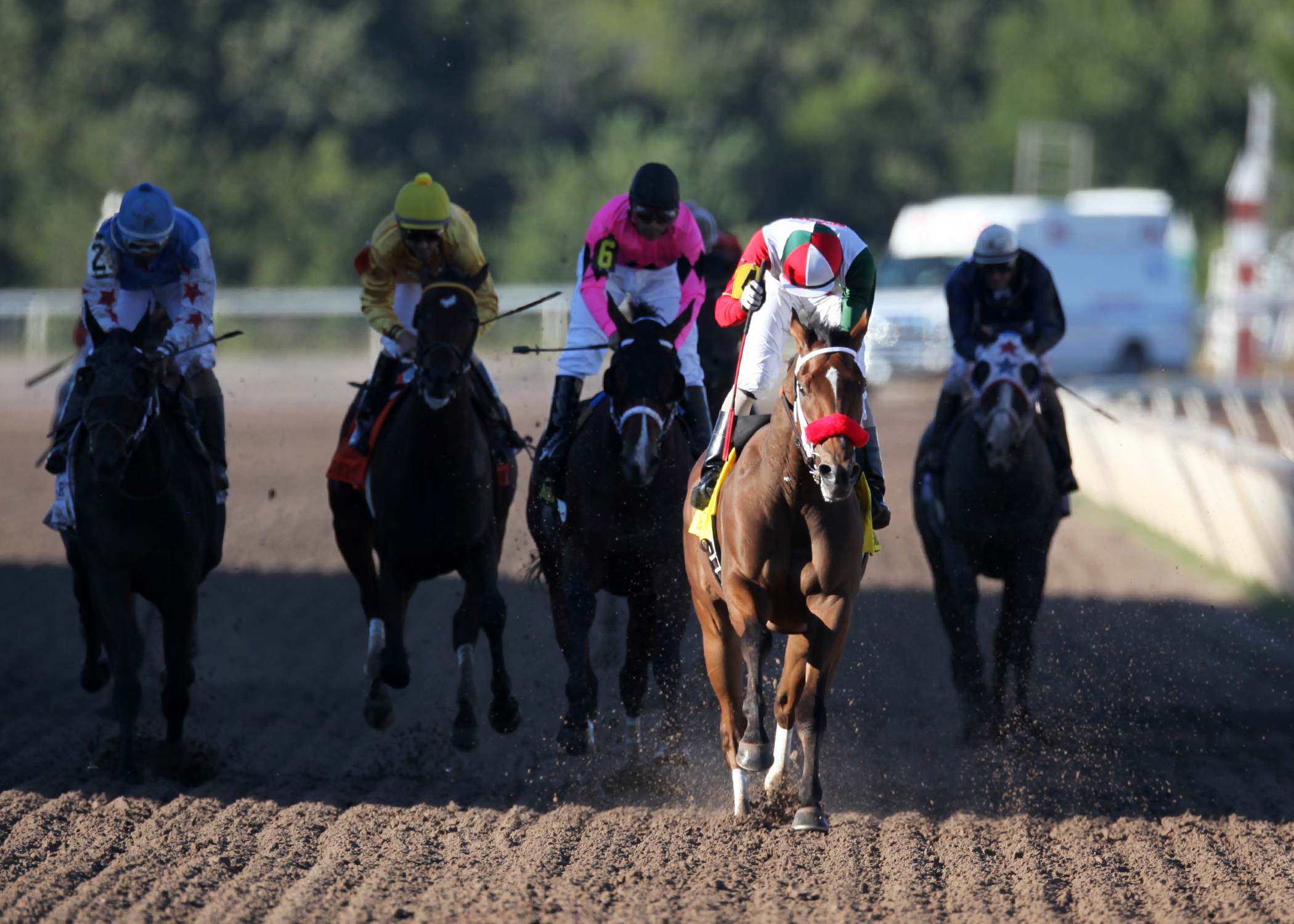 Broadway Empire wins the Oklahoma Derby