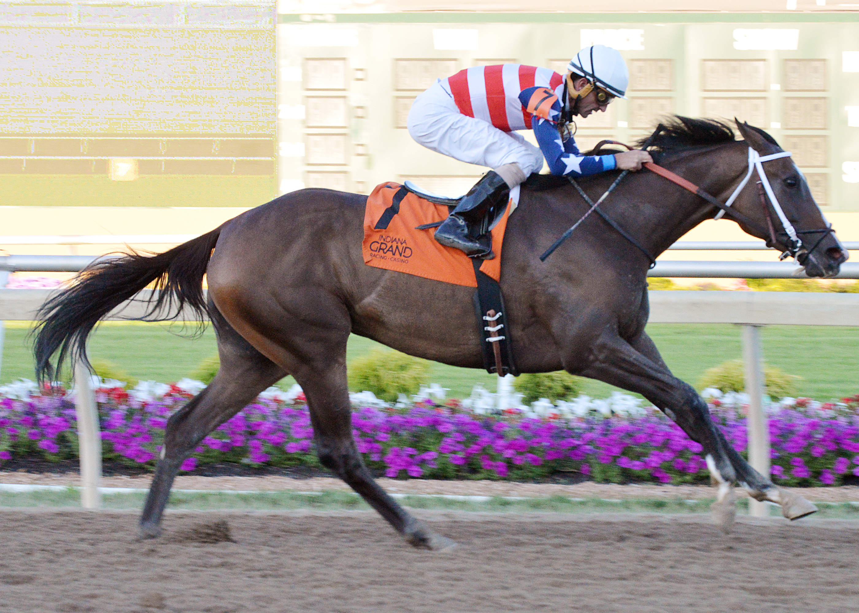 Brooklynsway wins the 2016 Mari Hulman George Stakes