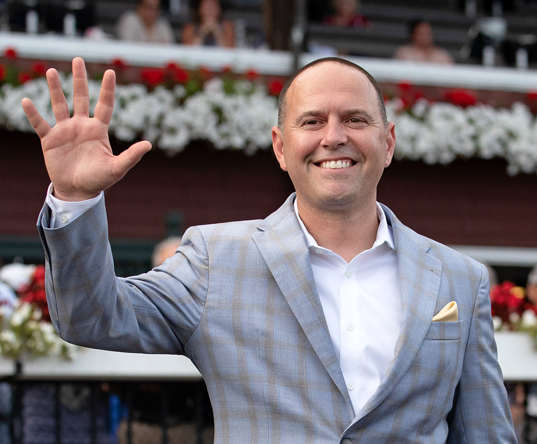 Trainer Chad Brown saddled five winners at Saratoga Race Course on Aug. 25