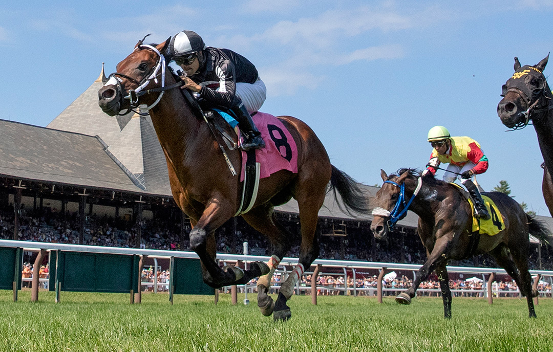 Butter Lou wins an Aug. 5 maiden race at Saratoga Race Course