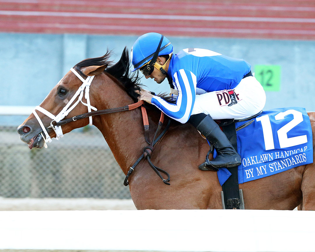 By My Standards wins the 2020 Oaklawn Handicap at Oaklawn Park