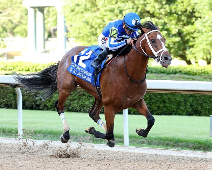 By My Standards wins the 2020 Oaklawn Handicap at Oaklawn Park