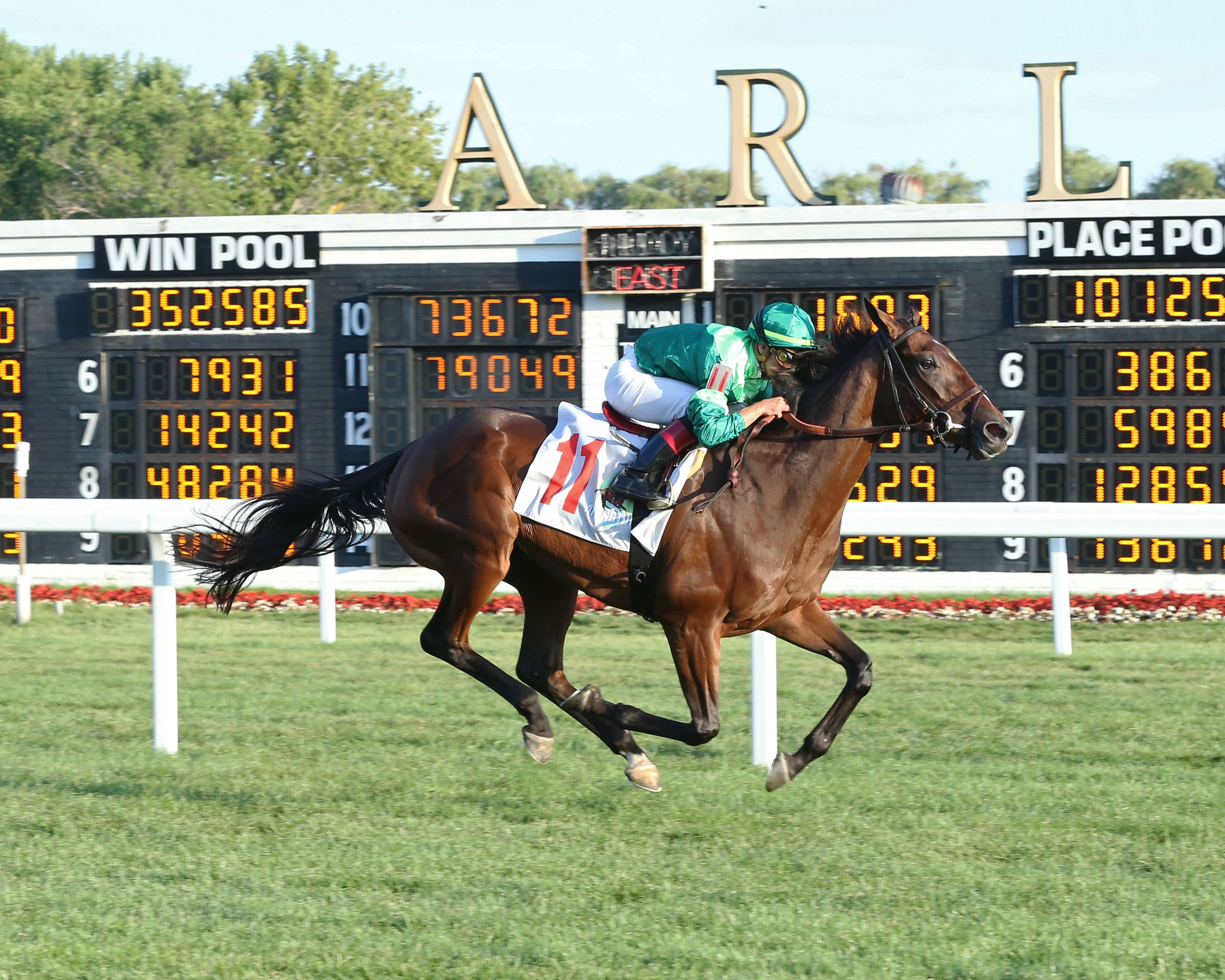 Cafe Americano wins the 2019 Pucker Up Stakes