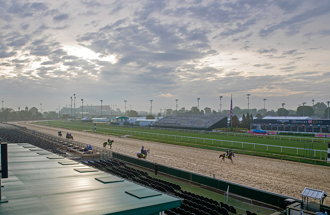 Kentucky Derby and Oaks training at Churchill Downs, May 6