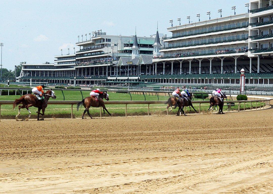 Racing at Churchill Downs, June 2021