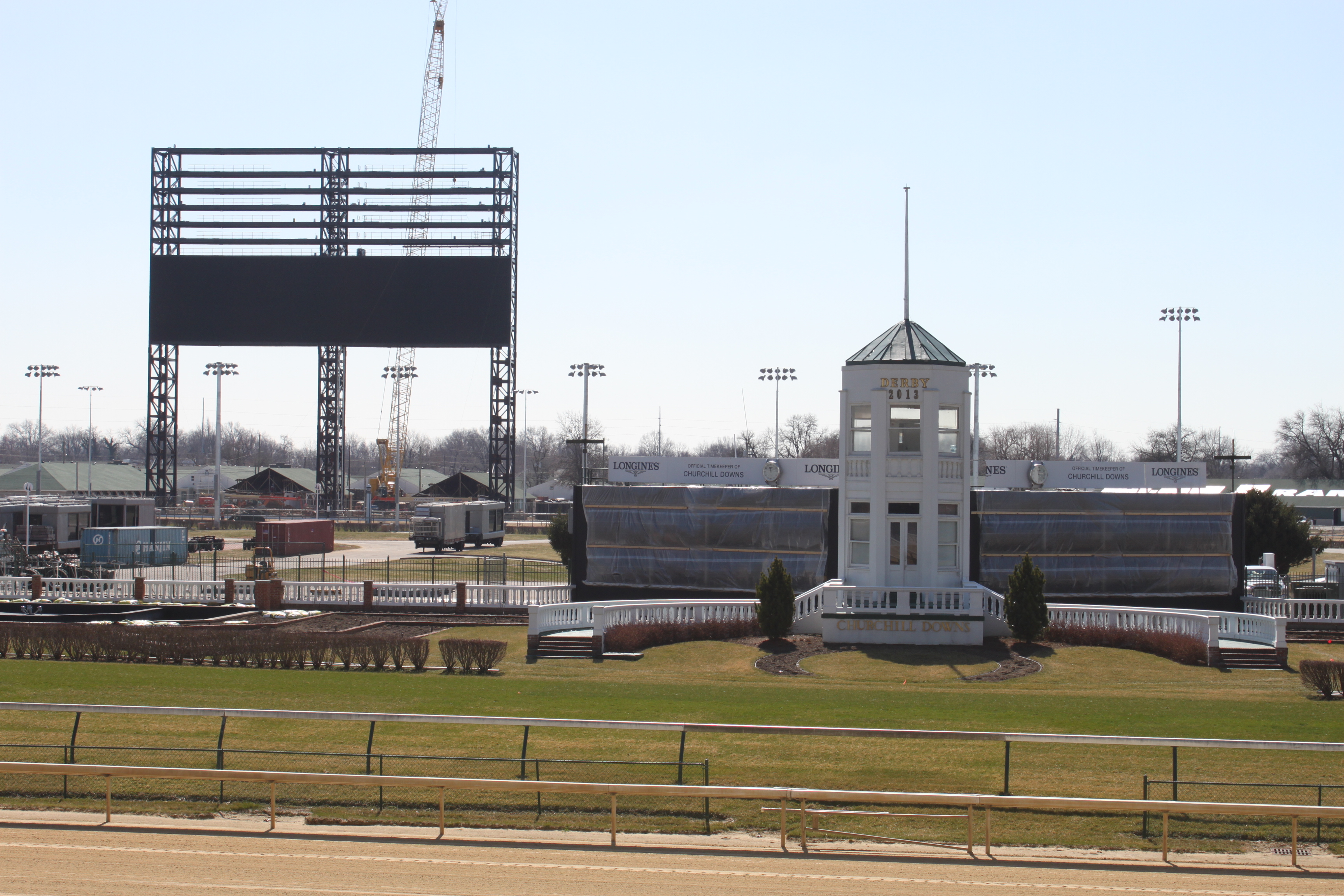 Churchill Downs huge video board