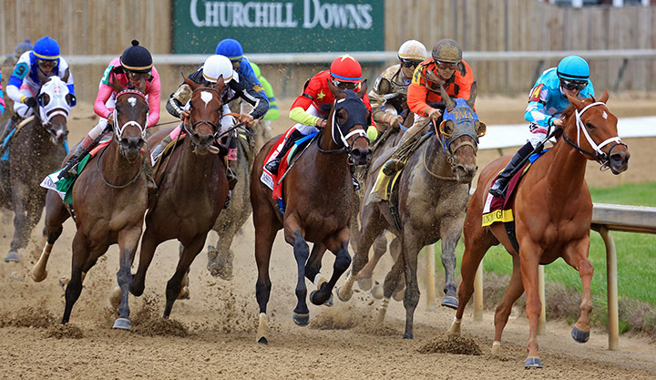 Racing at Churchill Downs