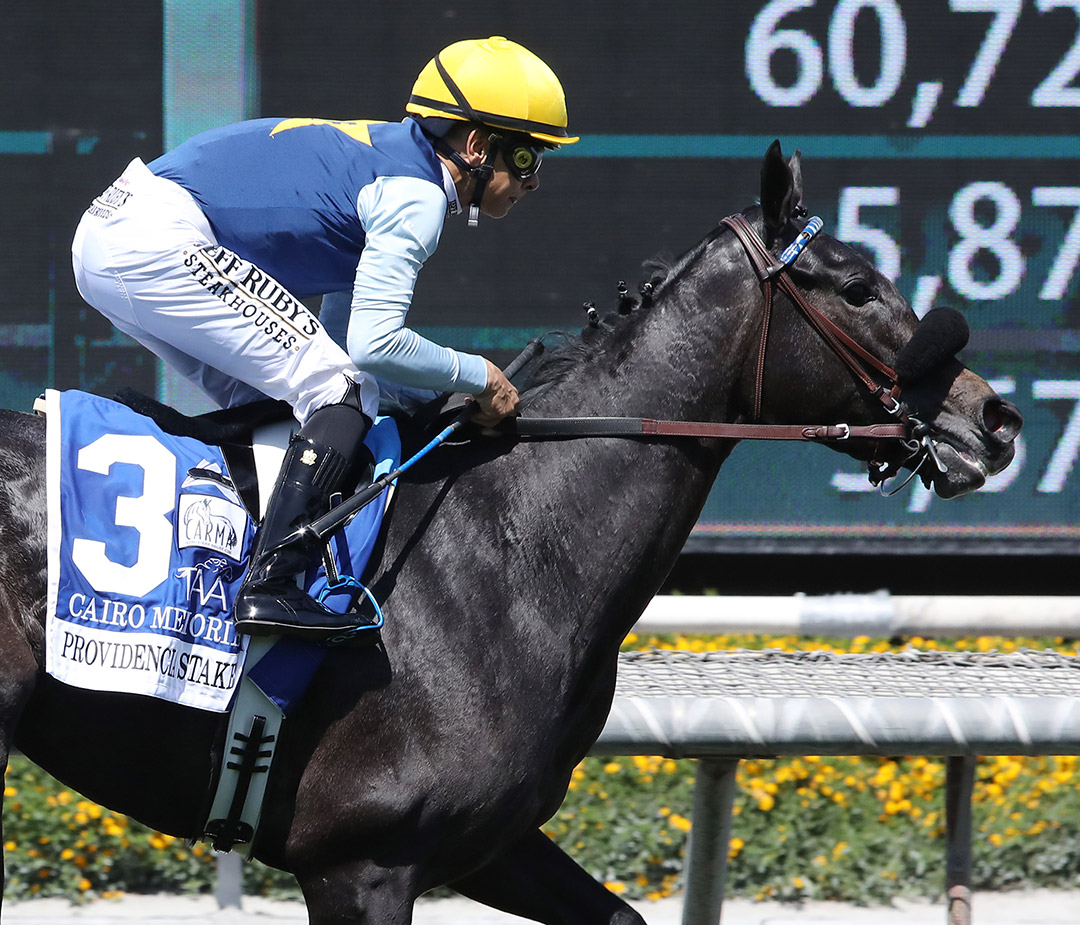 Cairo Memories wins the 2022 Providencia Stakes at Santa Anita