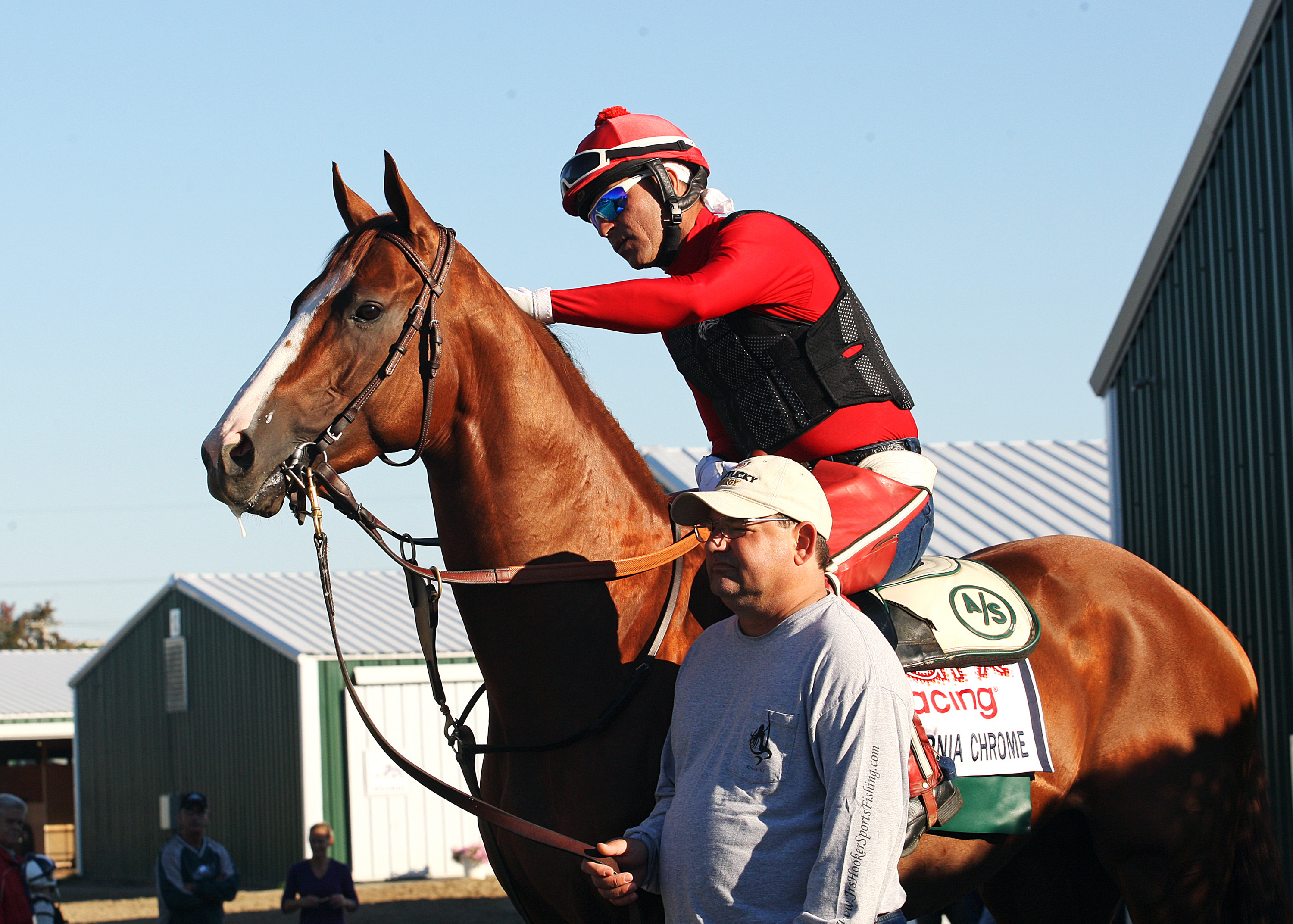 Willie Delgado with California Chrome