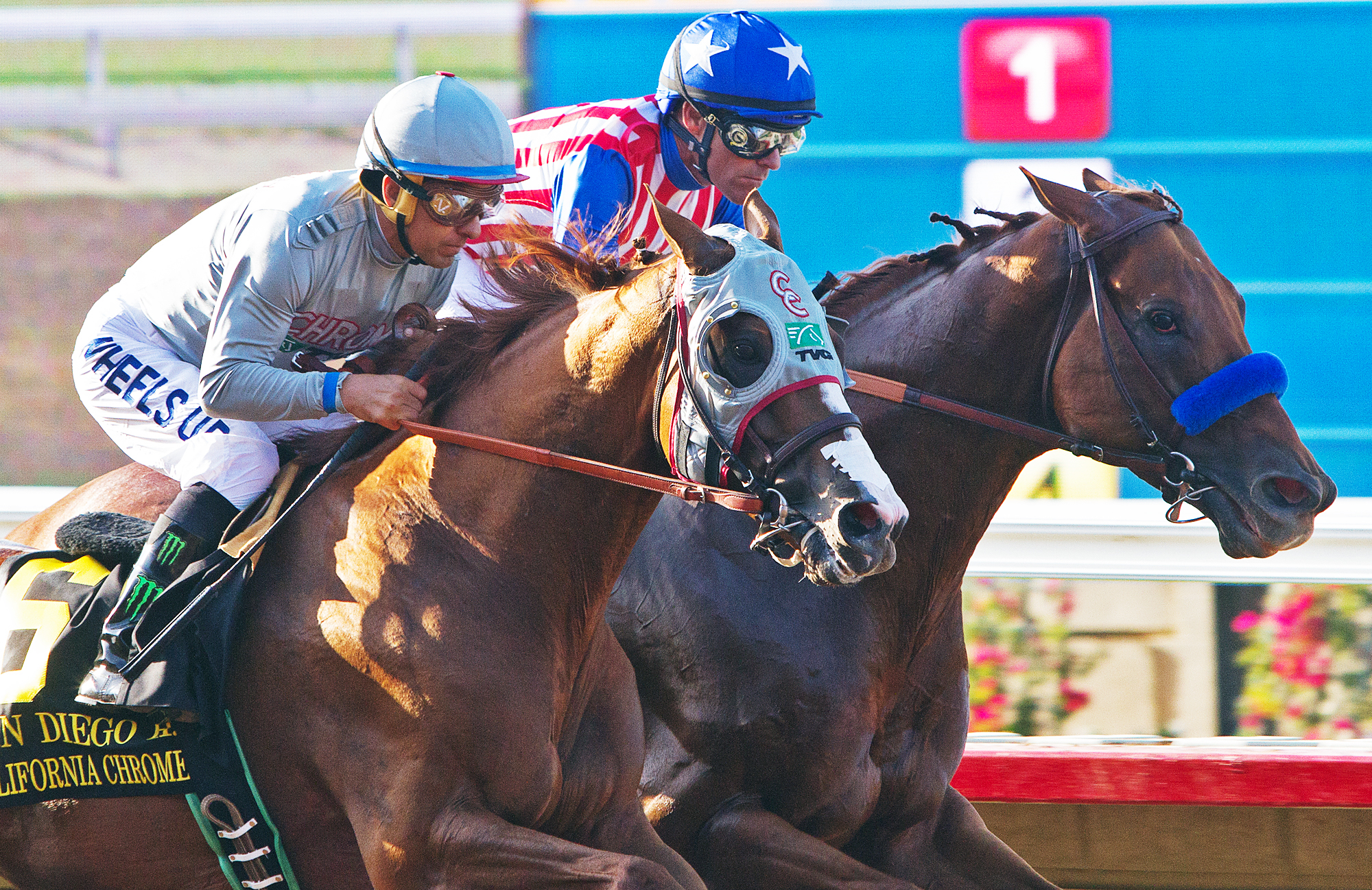 Dortmund finishes second to California Chrome in the San Diego Handicap