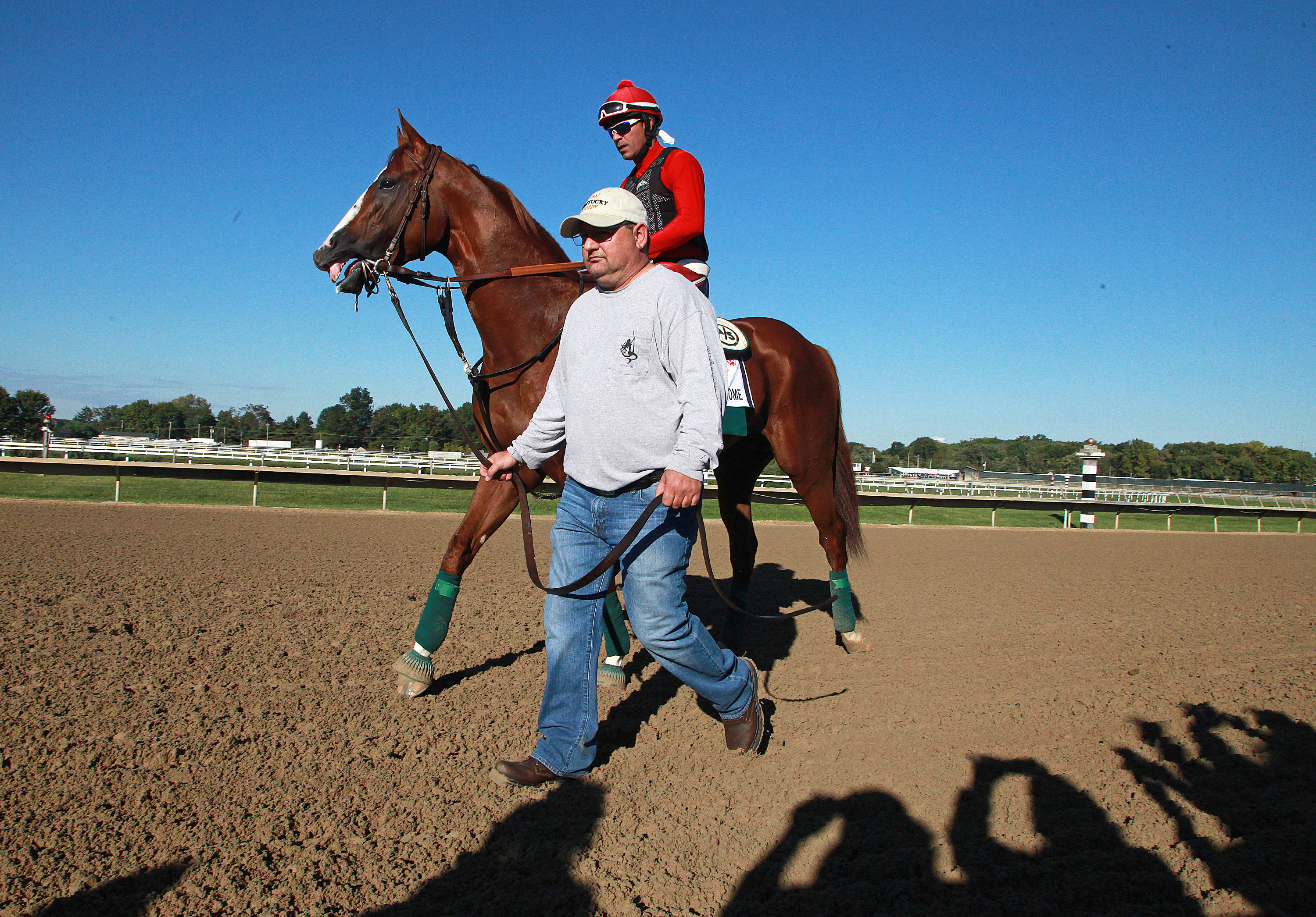 California Chrome with Alan Sherman at Parx