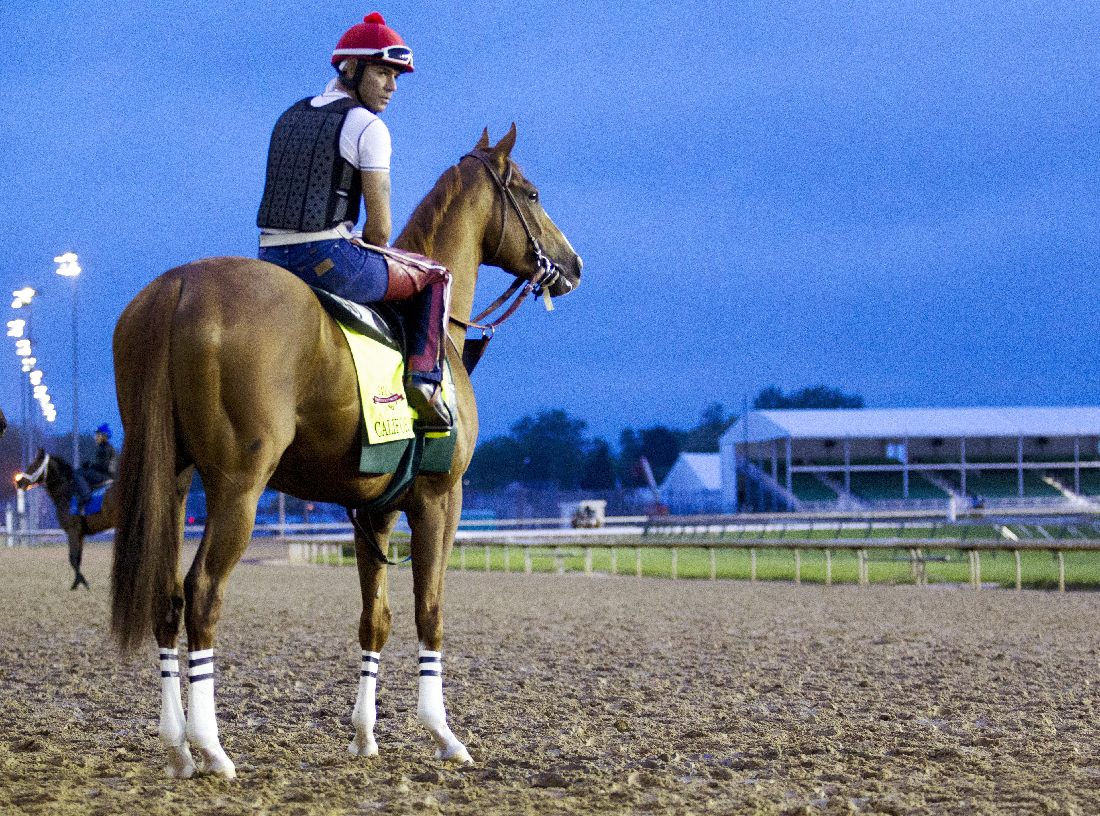 California Chrome at Churchill Downs on April 30