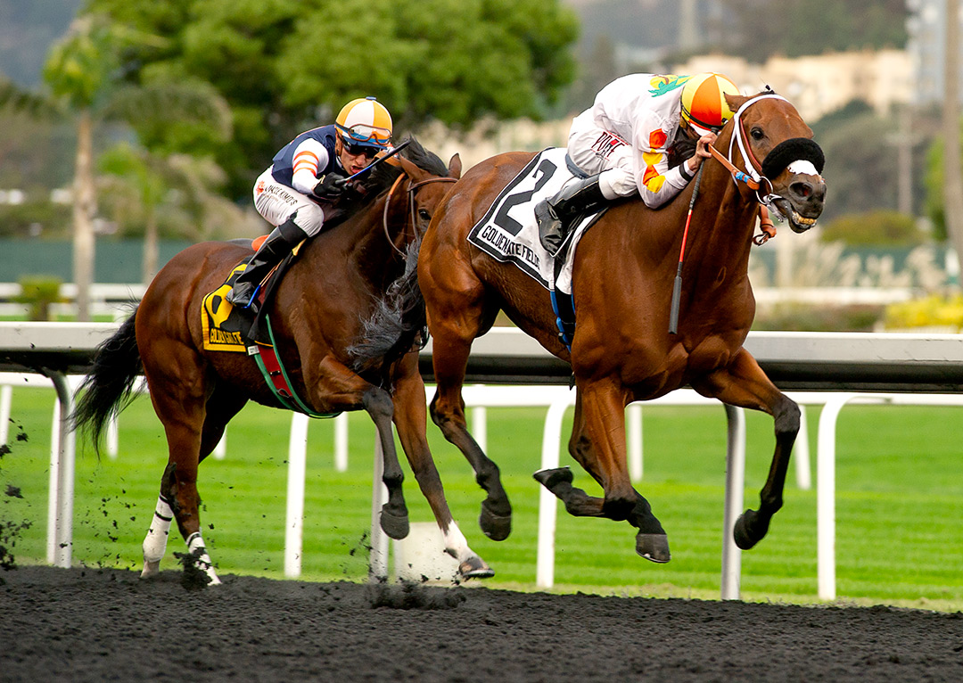 Camino Del Paraiso wins the 2021 Joseph T. Grace Stakes at Golden Gate Fields