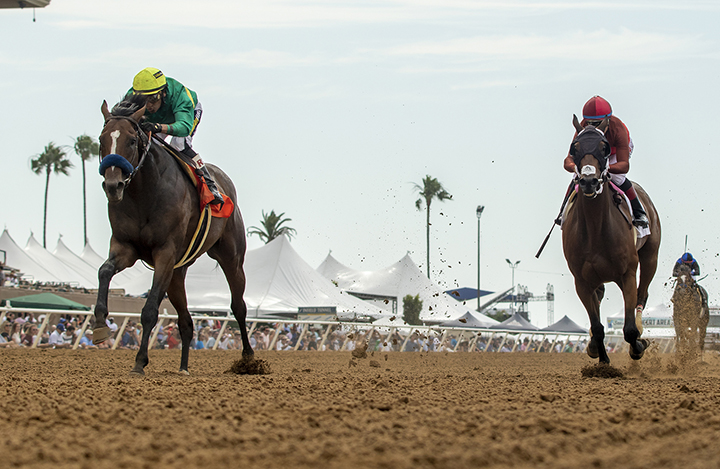 Campaign wins the Cougar II Handicap at Del Mar