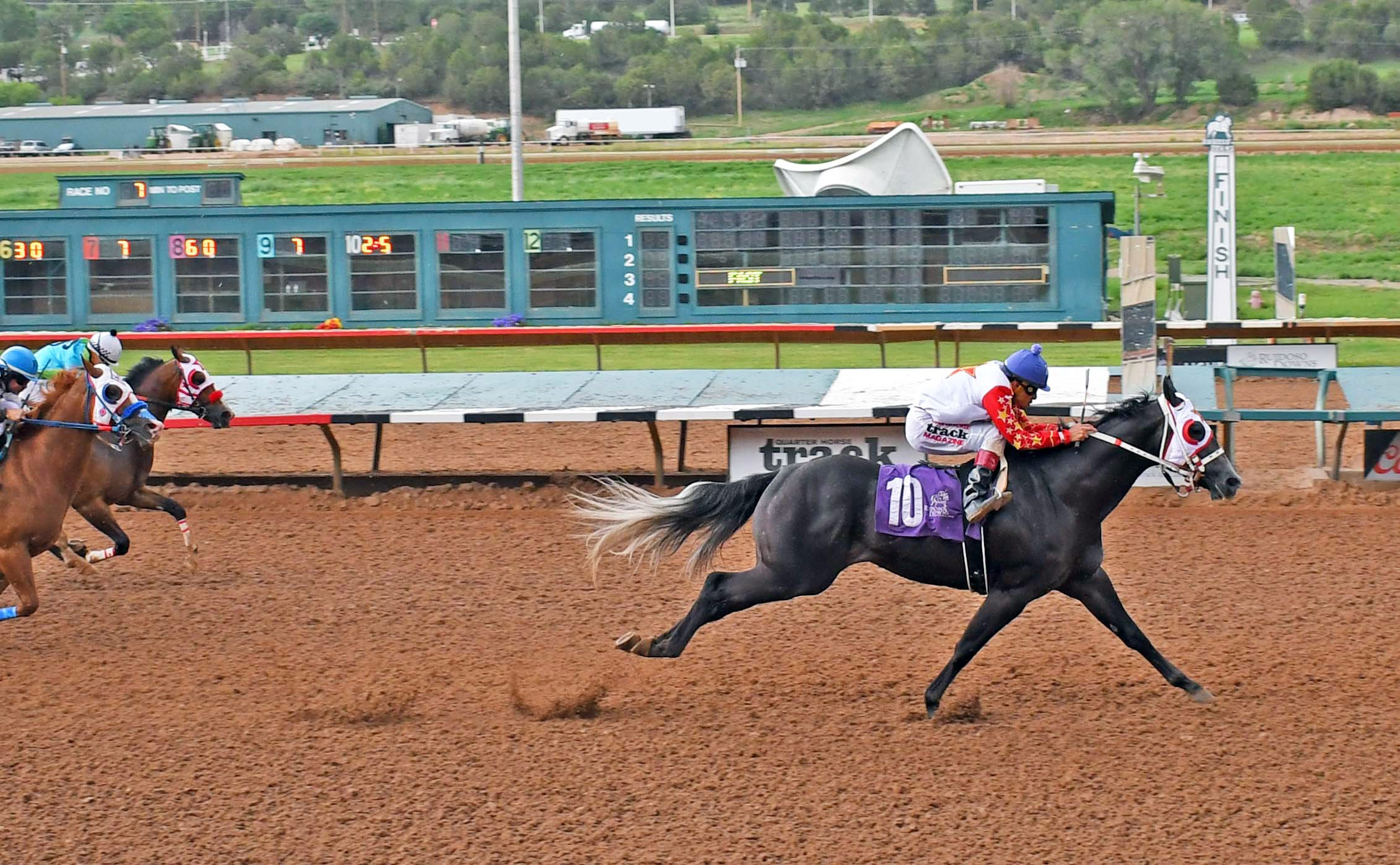 Candy Blood wins a 2021 Rainbow Derby Trial at Ruidoso Downs