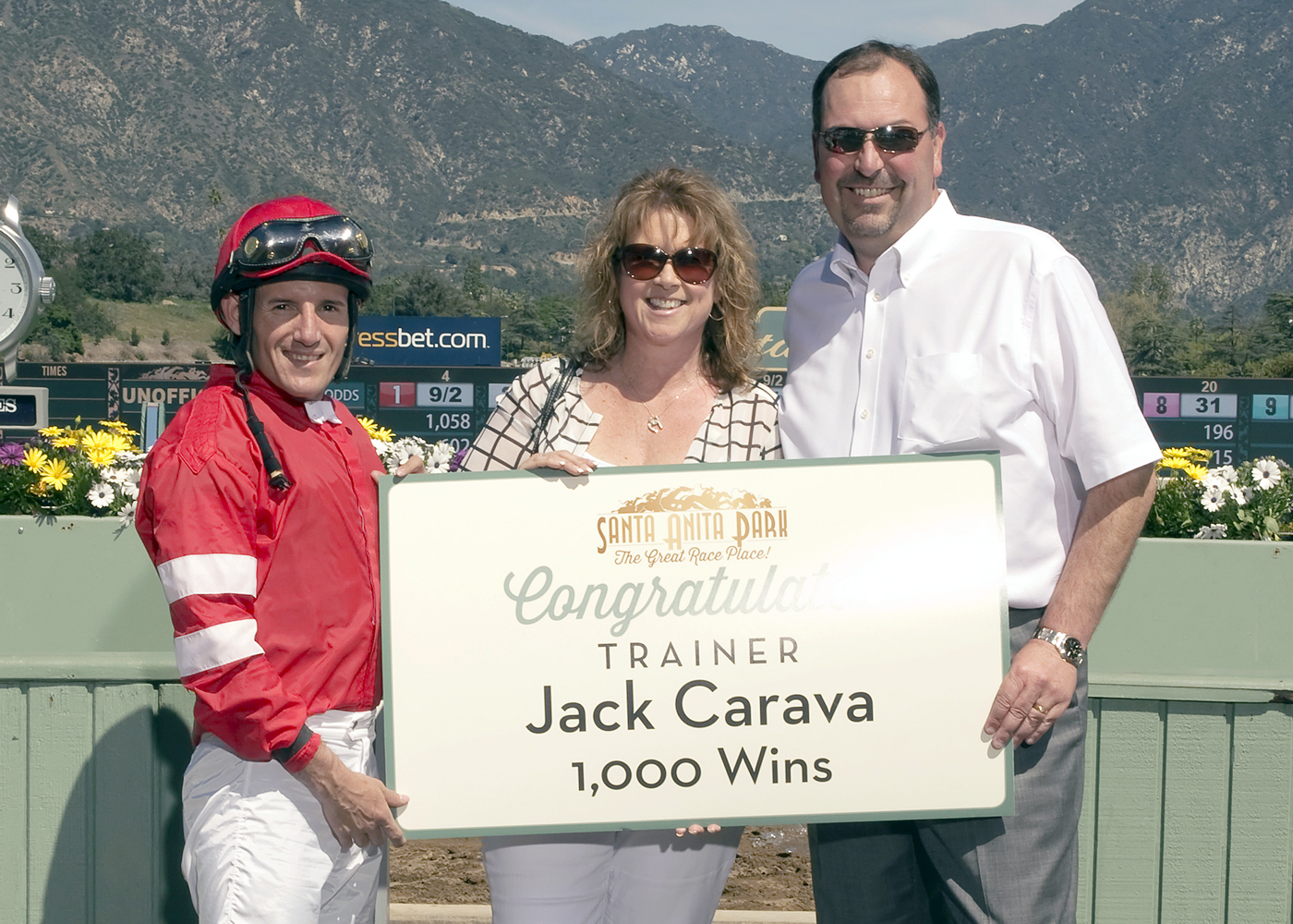 Trainer Jack Carava 1000 wins