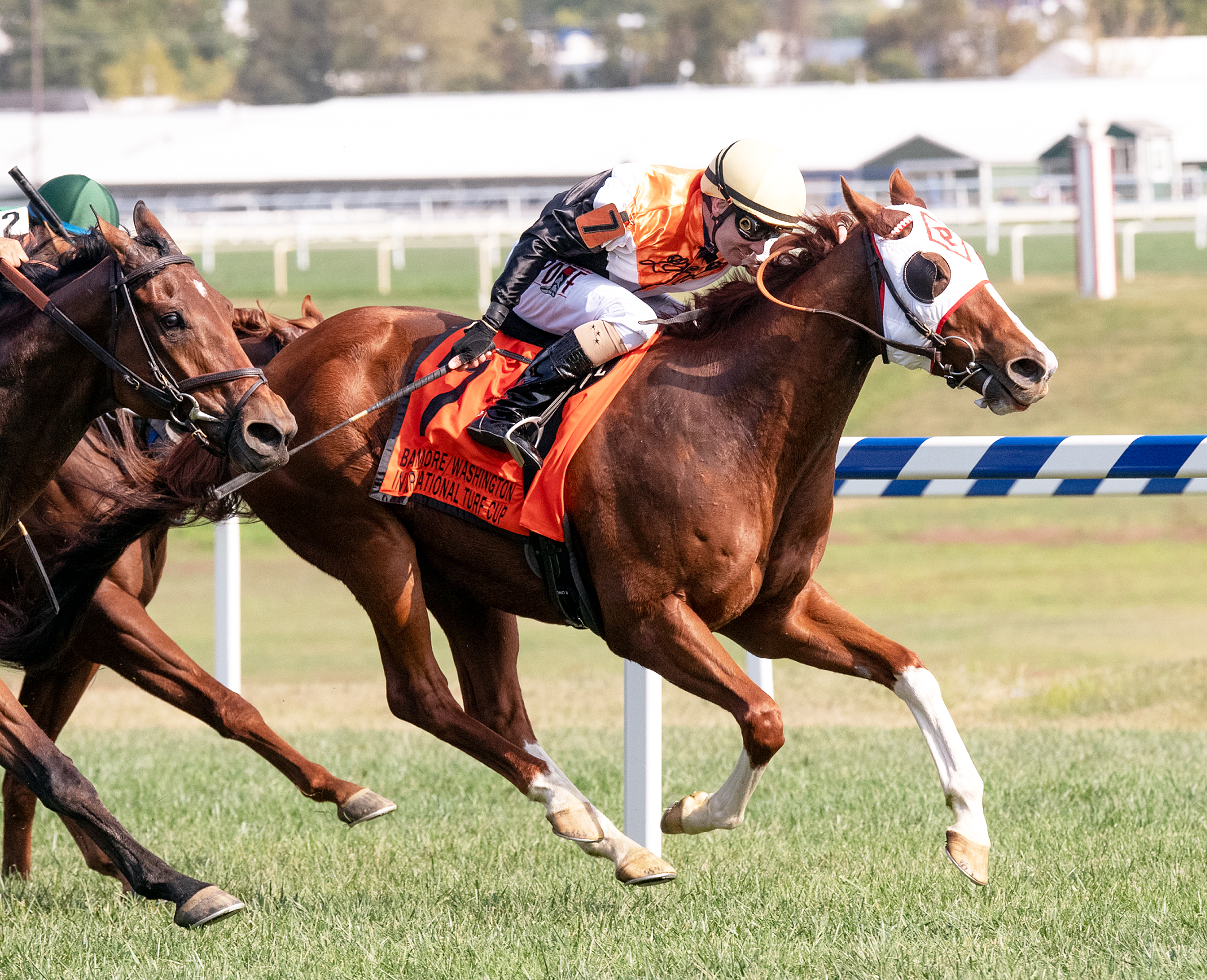 Caribou Club wins the Baltimore/Washington International Turf Cup at Laurel Park