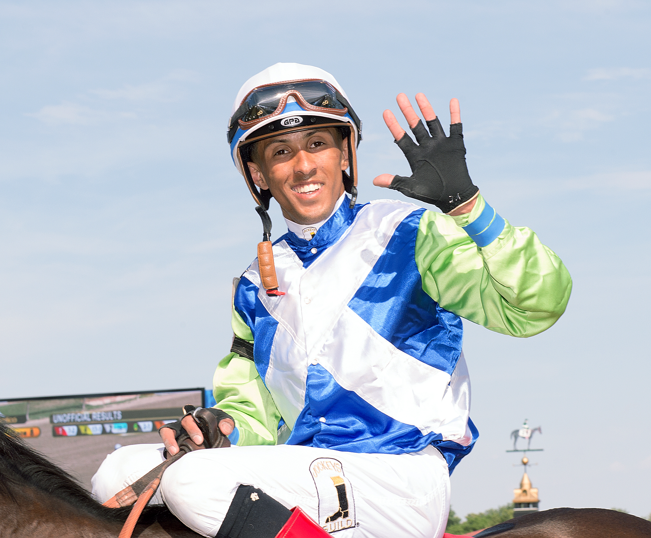 Victor Carrasco won five race at Pimlico on Saturday