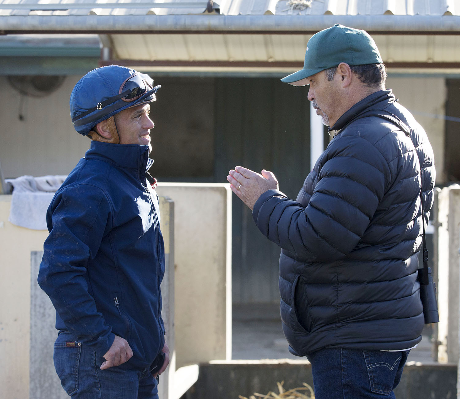 Javier Castellano and trainer Mick Ruis
