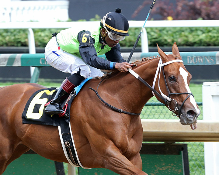 Casual wins a May 22 allowance race at Churchill Downs