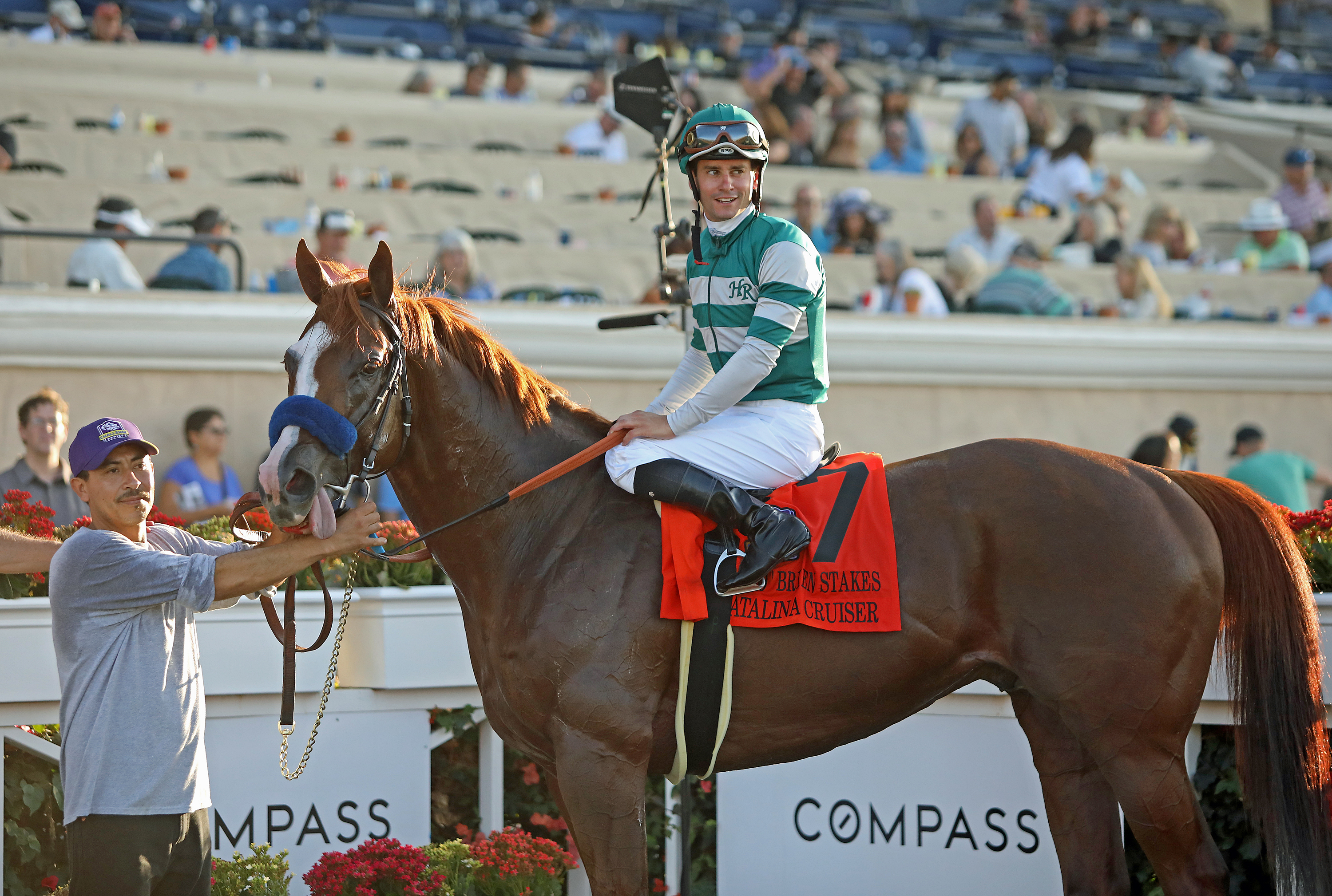 Catalina Cruiser in the winner' circle after the 2019 Pat O'Brien